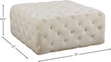 Ariel Velvet Upholstered Ottoman