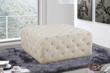 Ariel Velvet Upholstered Ottoman
