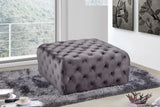 Ariel Velvet Upholstered Ottoman