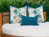 24 x 24 Outdoor Pillow Fern Indigo - Poly Insert