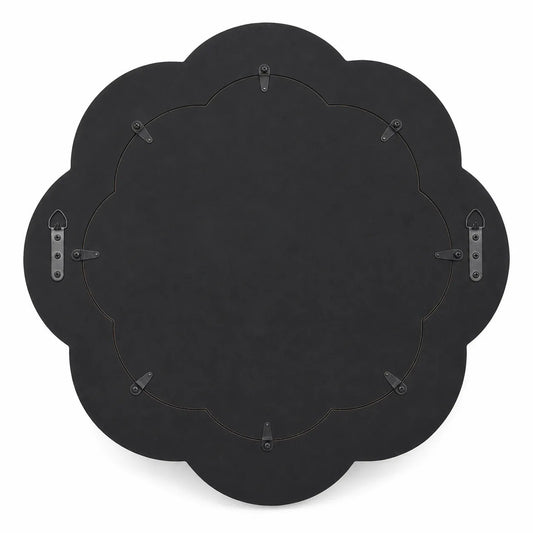 Raffea Scalloped Navy Accent Mirror