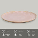 LINHAS DINNER PLATE STONEWARE Ø 10.83" LITCHI