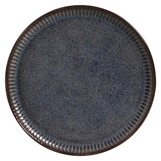 LINHAS DINNER PLATE STONEWARE Ø 10.83" TITANIUM