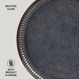 LINHAS DINNER PLATE STONEWARE Ø 10.83" TITANIUM