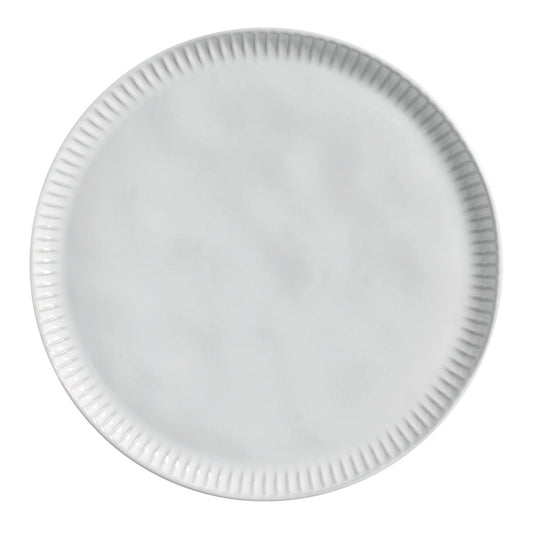 LINHAS DINNER PLATE STONEWARE Ø 10.83" NEW WHITE