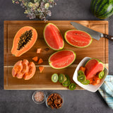Kenmore Kenosha Cutting Board 24" x16" Acacia Wood Large Kitchen Chopping Board