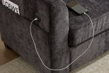 NARLO 97" 3-Seater Sofa with 1 Storage Ottoman