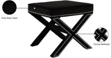 Nixon Velvet Upholstered Stool