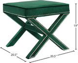 Nixon Velvet Upholstered Stool
