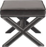 Nixon Velvet Upholstered Stool