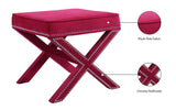 Nixon Velvet Upholstered Stool