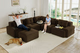CORDELIA 116" 4-Seater Sectional with 1 Ottoman
