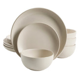 Gibson Home Rockaway 12-Piece Stoneware Dinnerware Set