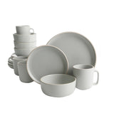 Gibson Home Zuma 16-Piece Round Matte Stoneware Dinnerware Set