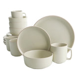 Gibson Home Zuma 16-Piece Round Matte Stoneware Dinnerware Set