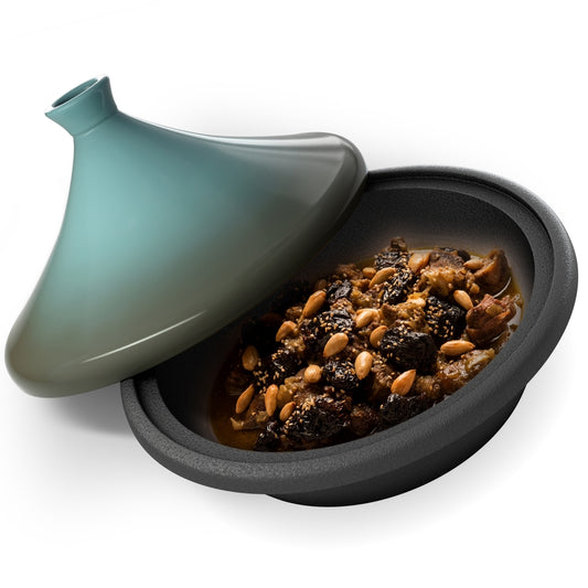 Kook Moroccan Cast Iron Tagine 3.3 Qt Blue