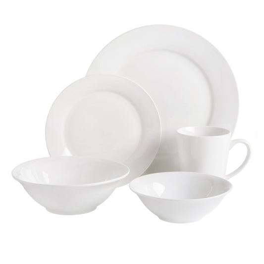 Gibson Home Everyday Round 40-Piece Expanded Fine Ceramic Dinnerware Set
