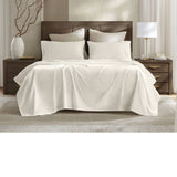 Premium Egyptian Cotton Sateen Sheet Set, Off-White