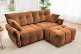 CHARLOTTE 78" 2-Seater Sofa with 1 Ottoman