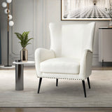 Shepherd Wingback Vegan Leather Armchair(Optional Types)
