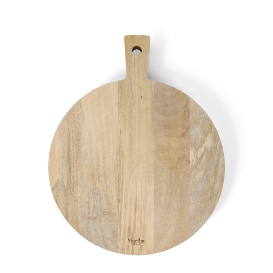Martha Stewart Kindale Mango Wood Round Cutting Board