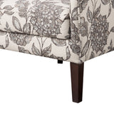 Floral High Wingback Chic Accent Chair *