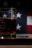 2nd Amendment American Flag Whiskey Glasses, Set of 4