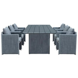 PURPLE LEAF Sanori Outdoor Dining Set Weather-Resistant Aluminum Table and Chairs Set with Backrest Pillow and Olefin Cushions for Deck