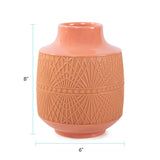 Richland Embossed Peach Vase- Small