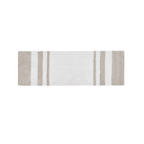 Reversible Cotton Bathroom Rug, Taupe
