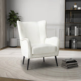 Shepherd Wingback Vegan Leather Armchair(Optional Types)