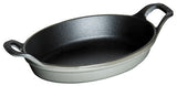 STAUB Cast Iron 5.5-inch x 3.8-inch Mini Oval Gratin Baking Dish