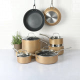 Martha Stewart 12-Piece Heavy Gauge Aluminum Hard Anodized Premium Nonstick Induction Safe Cookware Set