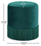 Teddy Velvet Upholstered Stool