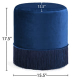 Teddy Velvet Upholstered Stool