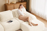 LAURENT 146" 4-Seater Sofa with 1 Ottoman