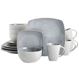 Gibson Elite Soho Lounge Square 16-Piece Stoneware Dinnerware Set