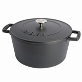 Babish 6-Quart Round Matte Enamel Cast Iron Dutch Oven Pot With Lid
