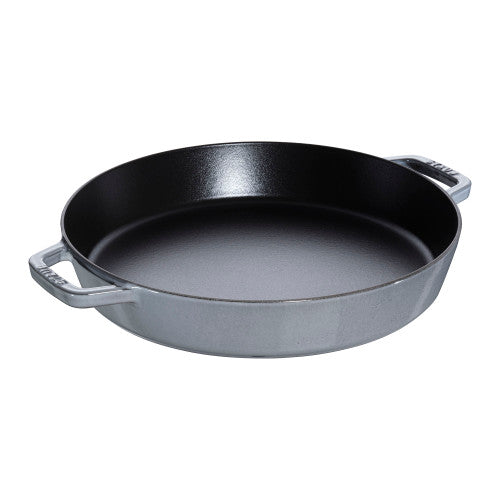 STAUB Cast Iron 13-inch Double Handle Fry Pan
