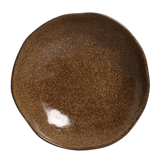 SOUP PLATE ORGANIC STONEWARE Ø 8.35" DIJON