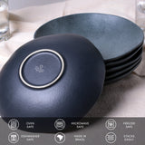 SOUP PLATE ORGANIC STONEWARE Ø 8.35" CHROMIUM