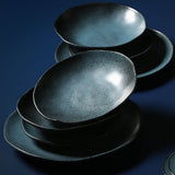 SOUP PLATE ORGANIC STONEWARE Ø 8.35" NIGHT SKY