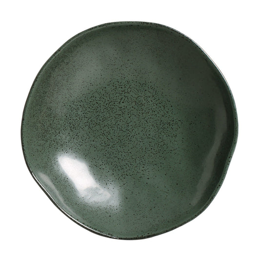 SOUP PLATE ORGANIC STONEWARE Ø 8.35" GREENERY