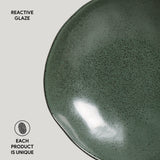 SOUP PLATE ORGANIC STONEWARE Ø 8.35" GREENERY