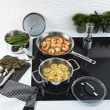 BergHOFF DiNA Helix Recycled 18/10 Stainless Steel Fry Pan, 9.5"