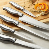 BergHOFF DiNA Entity 6pc Stainless Steel Knife Block Set