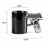 Novelty Gun Handle Ceramic Coffee Mug 350ml