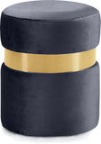 Hailey Velvet Upholstered Stool