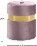Hailey Velvet Upholstered Stool