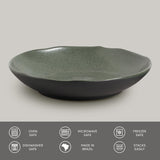 SOUP PLATE BIO STONEWARE Ø 9.84" GREENERY